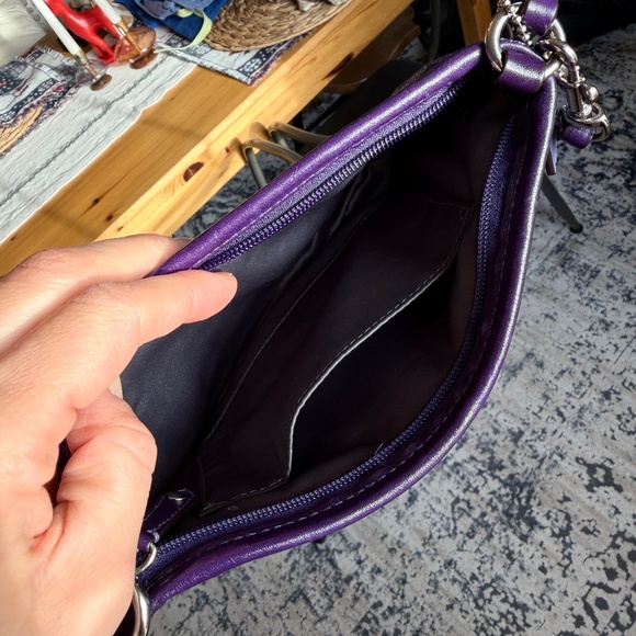 Like New Purple COACH Purse - Picture 7 of 7